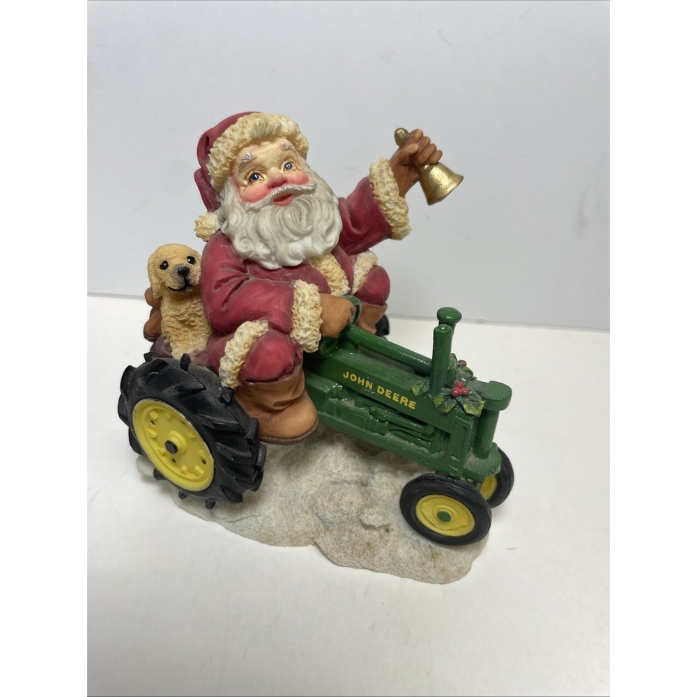 John Deere Tractor Santa Claus AMERICAN FAVORITES Enesco 548057 Christmas